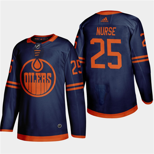 Men's Edmonton Oilers # 25 Darnell Nurse Fanatics Navy Alternate Jersey